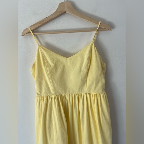 Calypso St.‎ Barth Butter Yellow Eyelet Detail Midi Dress Size 6 - Picture 4 of 13